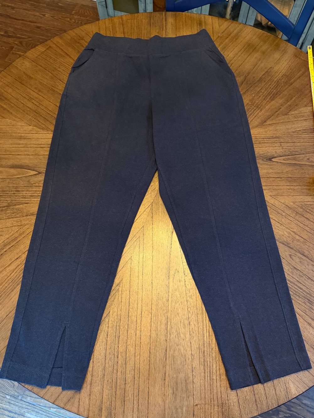 Pact Gray Airplane Pant Tapered Slit Leg Organic Cotton Charcoal Heather Medium